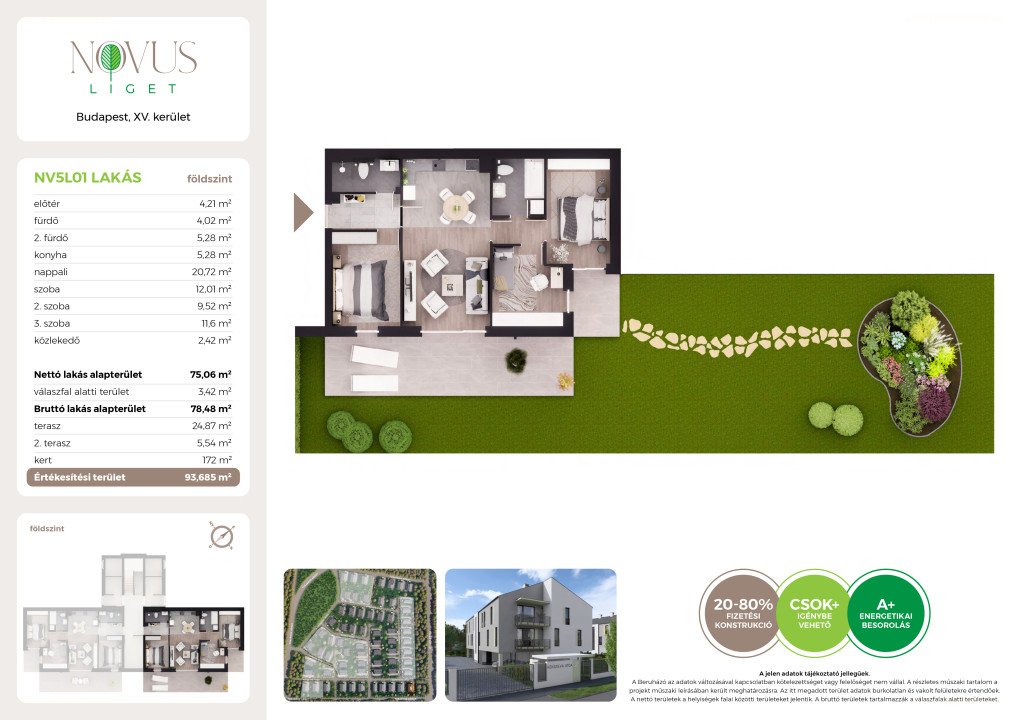 4 bed · 78m² · Lakás · 102.490.000 ft