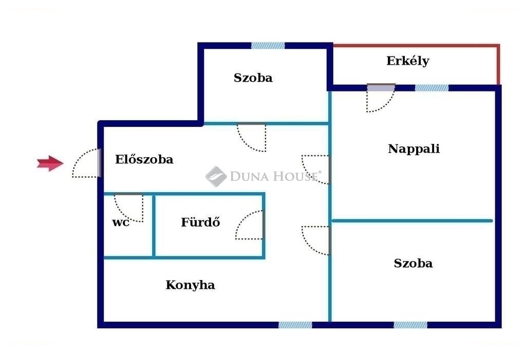 3 bed · 64m² · Lakás · 59.990.000 ft