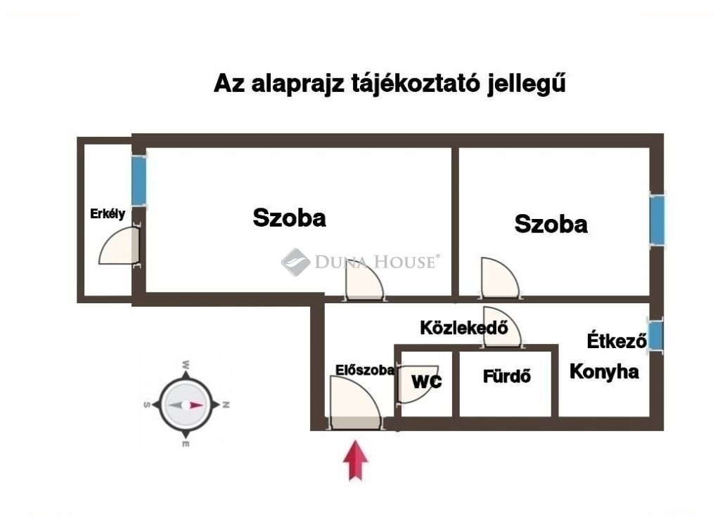 Lakás · 2 hálószoba · 53 m² · 53.900.000 Ft
