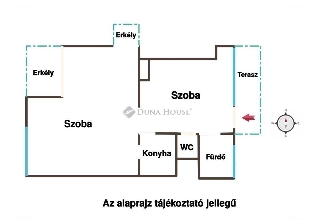 2 bed · 50m² · Lakás · 125.000.000 ft