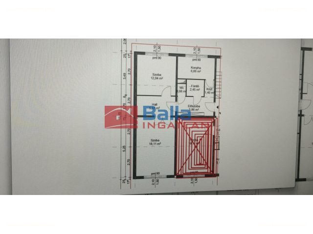 Lakás · 2 hálószoba · 53 m² · 57.000.000 Ft