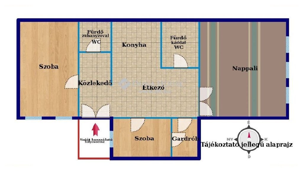 3 bed · 98m² · Lakás · 149.000.000 ft