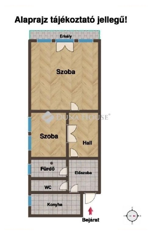2 bed · 58m² · Lakás · 117.800.000 ft