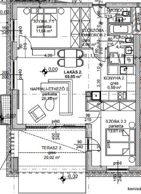 3 bed · 78m² · Lakás · 172.513.500 ft