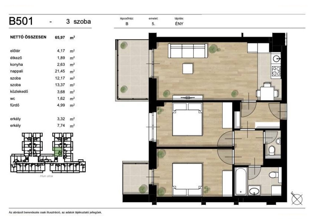 Lakás · 3 hálószoba · 66 m² · 115.000.000 Ft