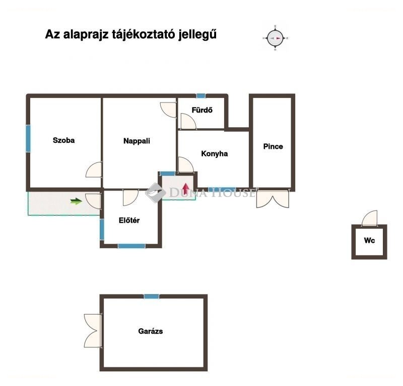 2 bed · 50m² · Ház · 9.500.000 ft