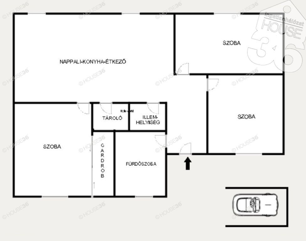 Ház · 3 hálószoba · 75 m² · 72.000.000 Ft