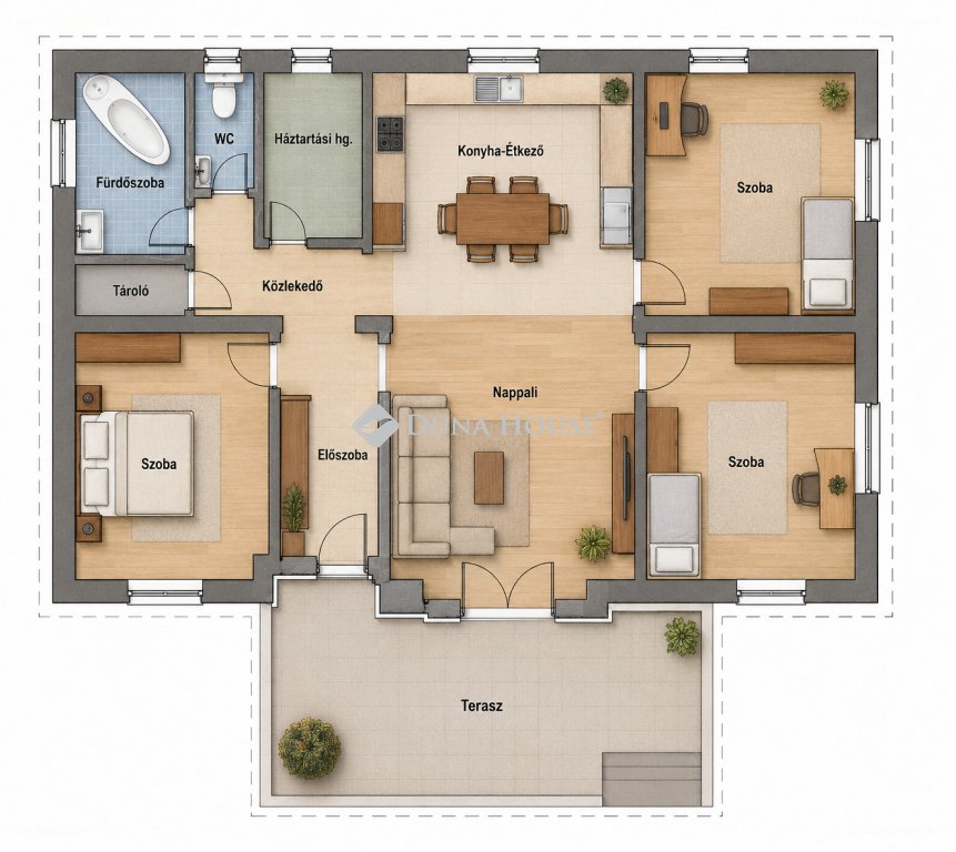 4 bed · 76m² · Családi ház · 88.900.000 ft