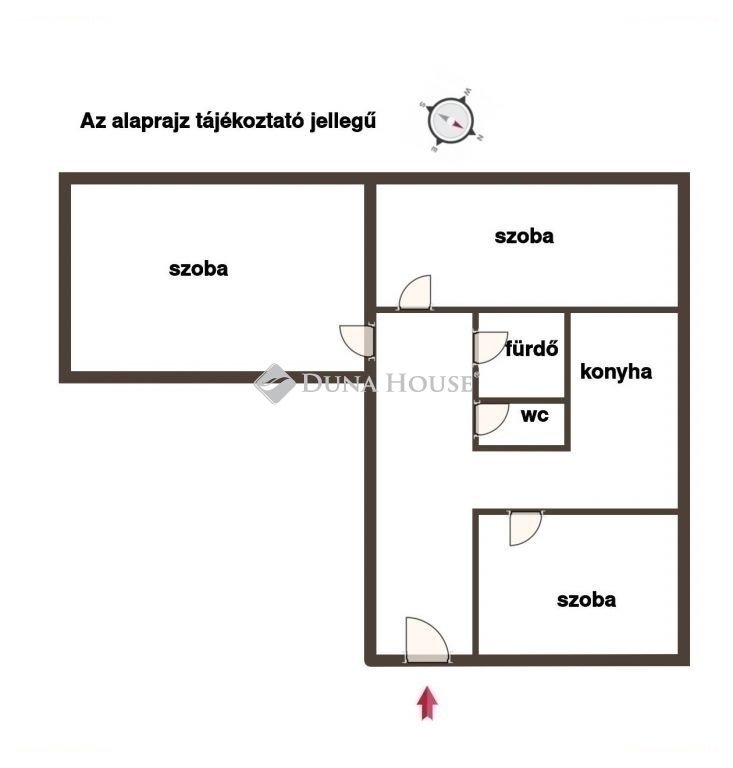 Lakás · 3 hálószoba · 55 m² · 55.000.000 Ft