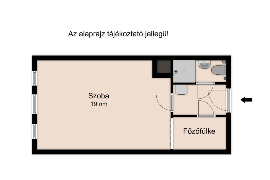 Belváros, Békéscsaba, ingatlan, kiadó, lakás, 27 m2