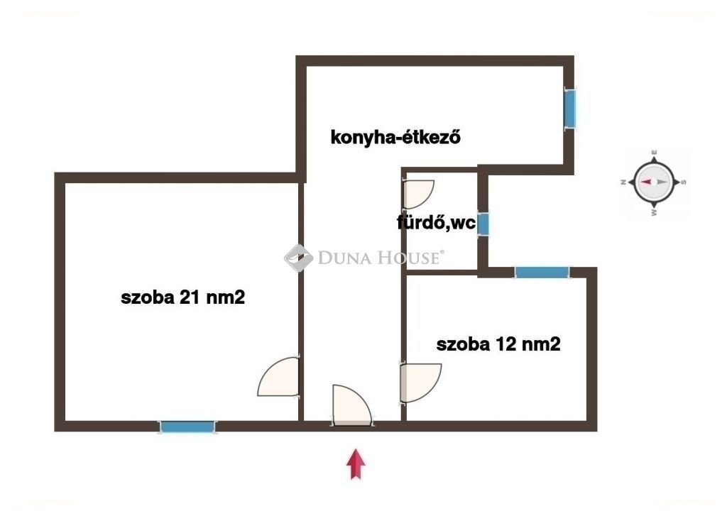 2 bed · 53m² · Lakás · 59.500.000 ft