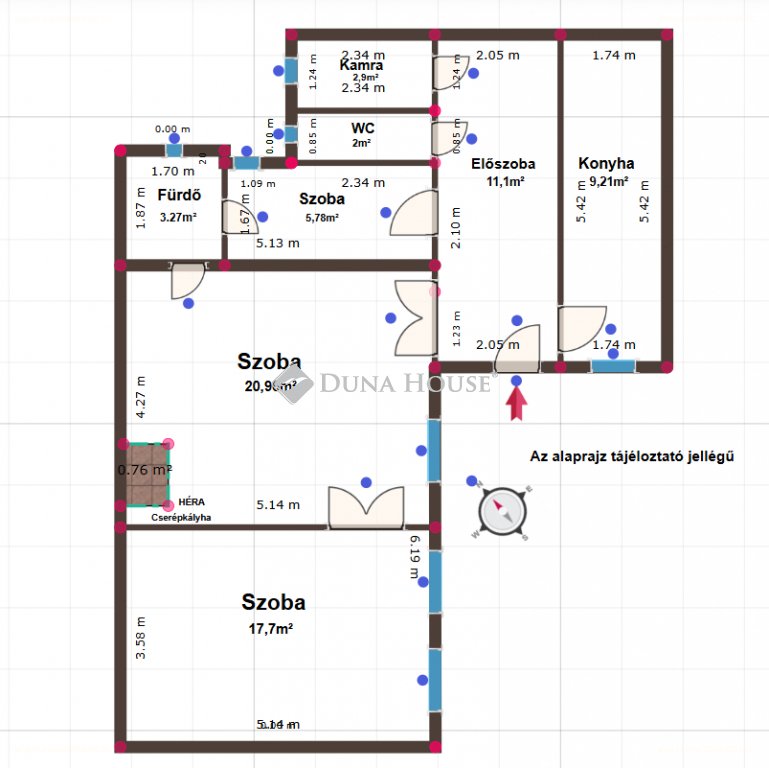 3 bed · 72m² · Lakás · 79.400.000 ft