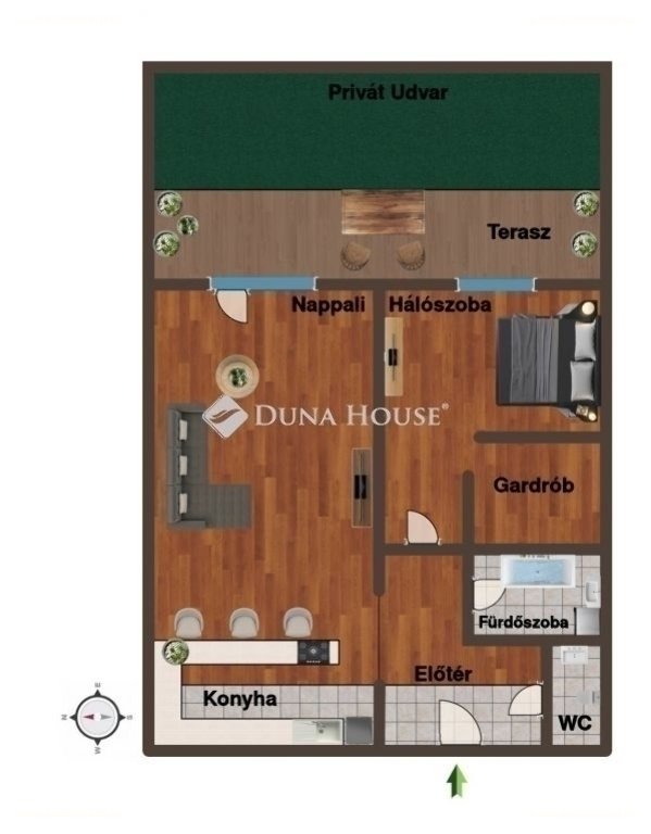 2 bed · 38m² · Lakás · 95.000.000 ft