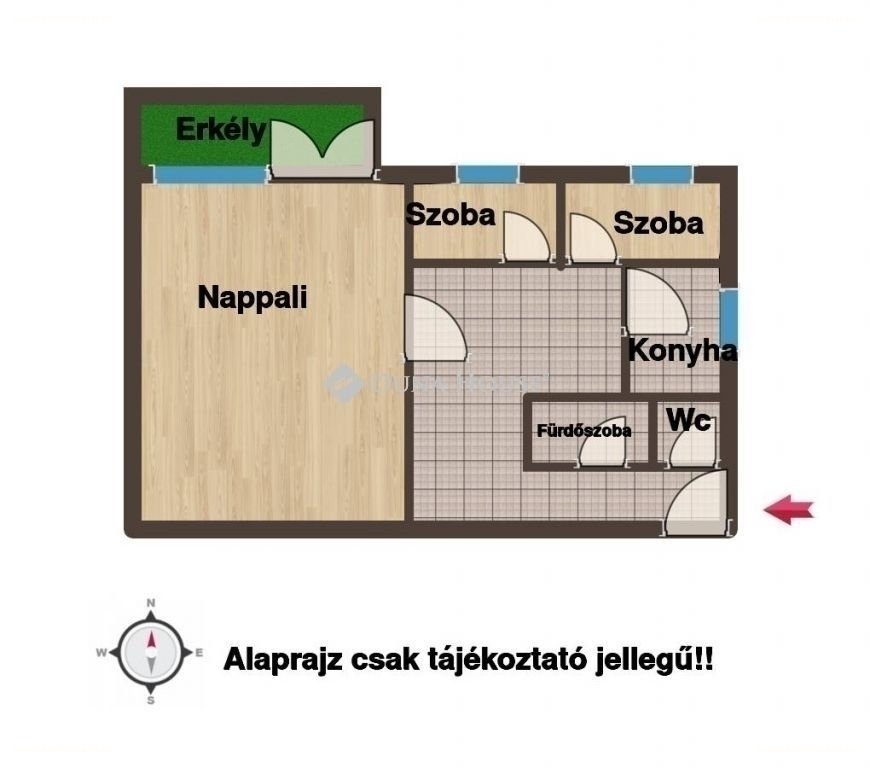 3 bed · 50m² · Lakás · 73.500.000 ft