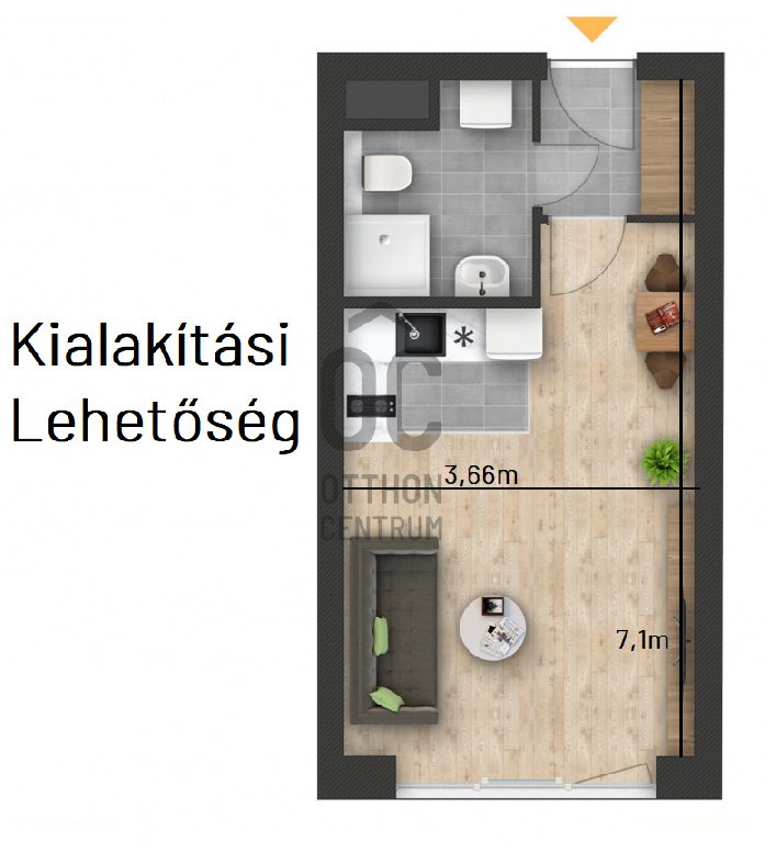 1 bed · 26m² · Lakás · 34.900.000 ft