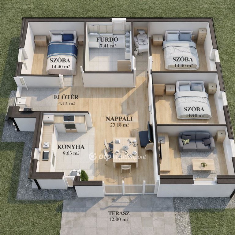 4 bed · 116m² · Családi ház · 89.900.000 ft