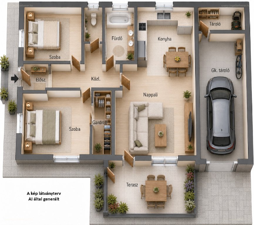 2 bed · 95m² · Családi ház · 85.000.000 ft
