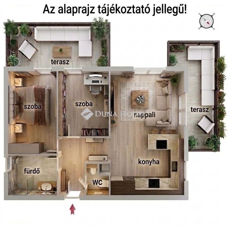 3 bed · 72m² · Lakás · 173.900.000 ft
