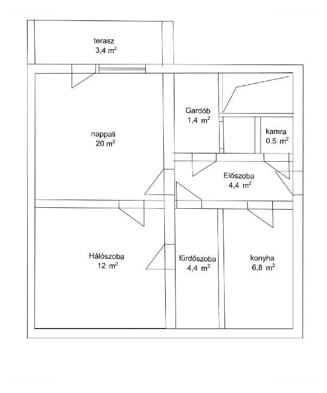 2 bed · 55m² · Lakás · 34.900.000 ft