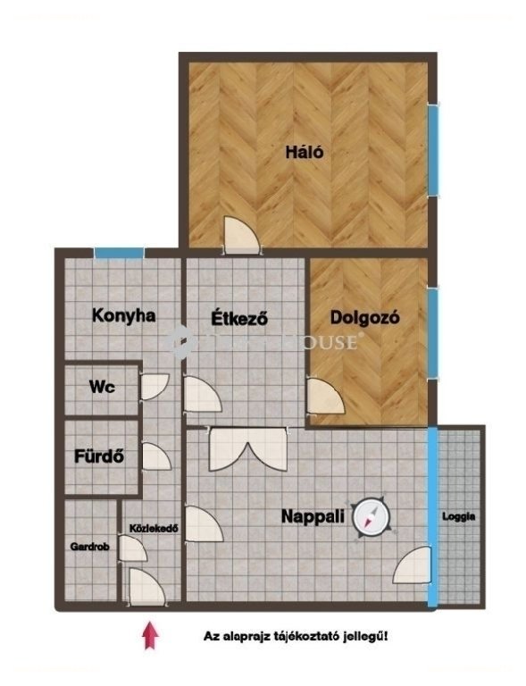 3 bed · 71m² · Lakás · 68.900.000 ft