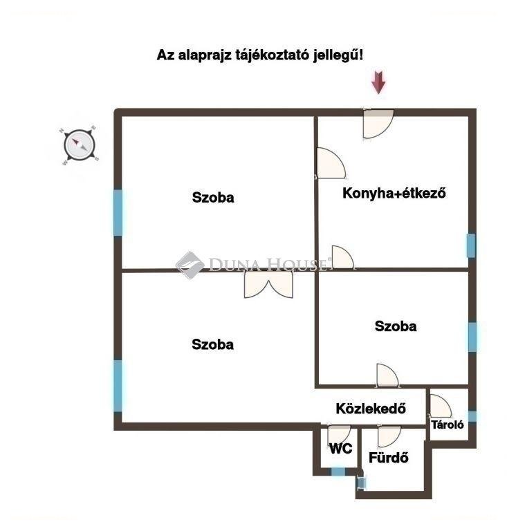 3 bed · 70m² · Lakás · 94.500.000 ft