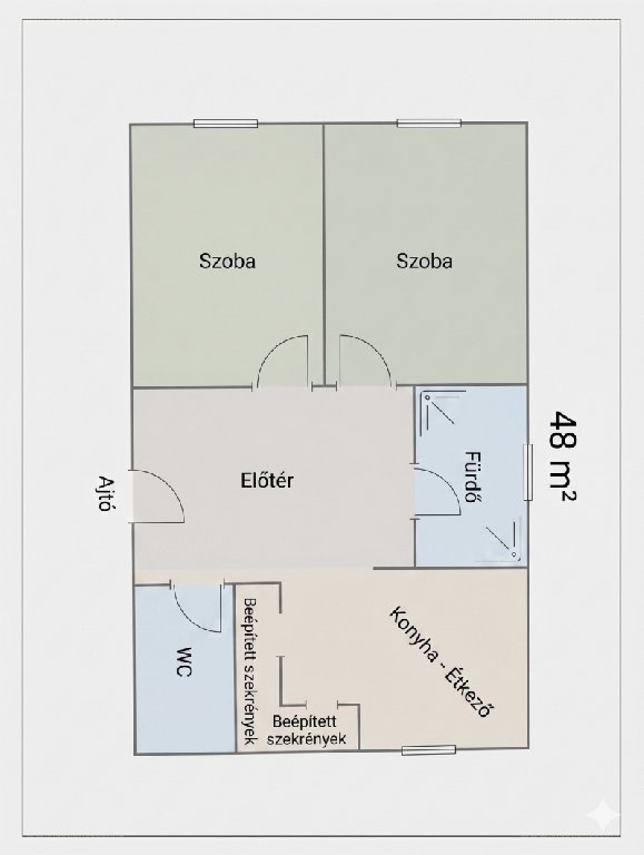 3 bed · 48m² · Lakás · 52.900.000 ft