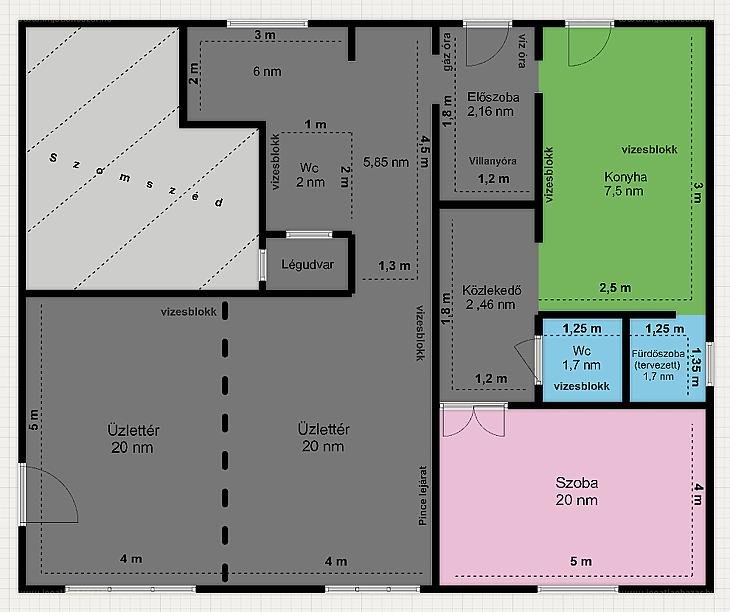 3 bed · 89m² · Lakás · 75.000.000 ft
