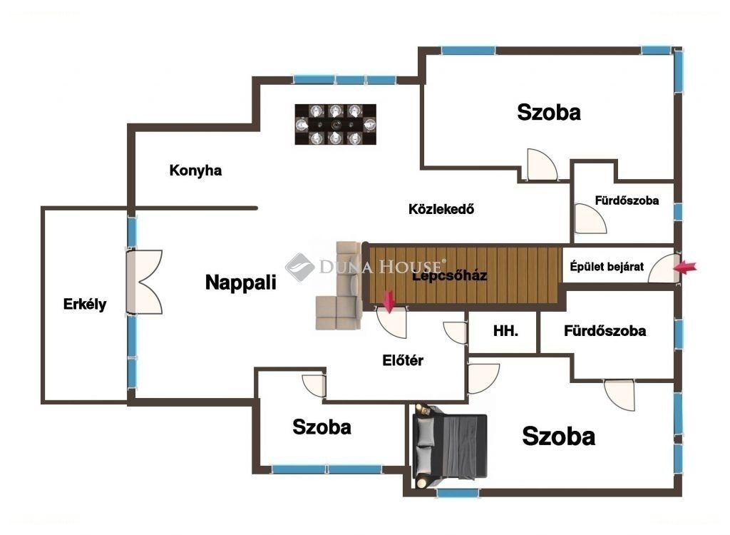 4 bed · 129m² · Lakás · 219.000.000 ft