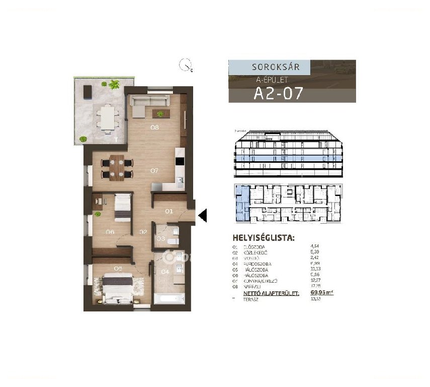 Lakás · 3 hálószoba · 76 m² · 99.101.000 Ft