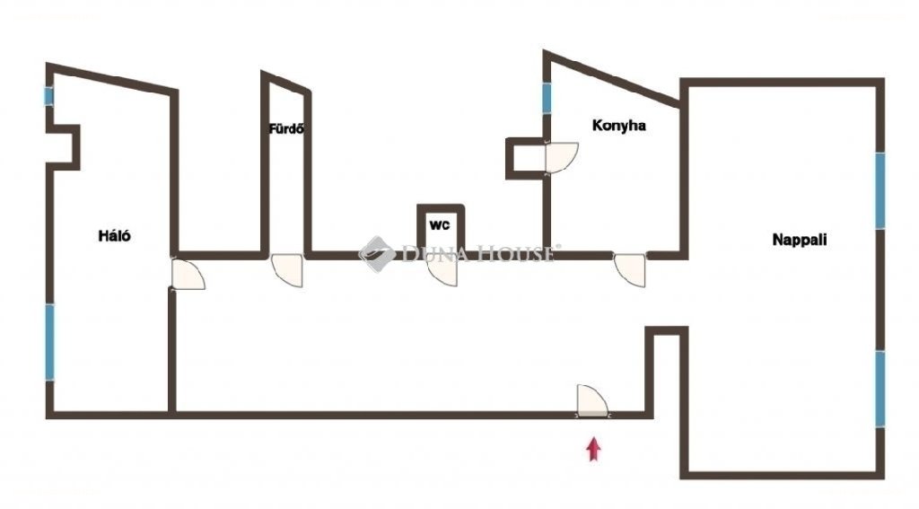 2 bed · 56m² · Lakás · 58.500.000 ft