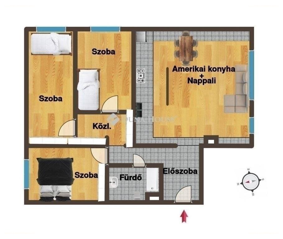 4 bed · 73m² · Lakás · 102.900.000 ft