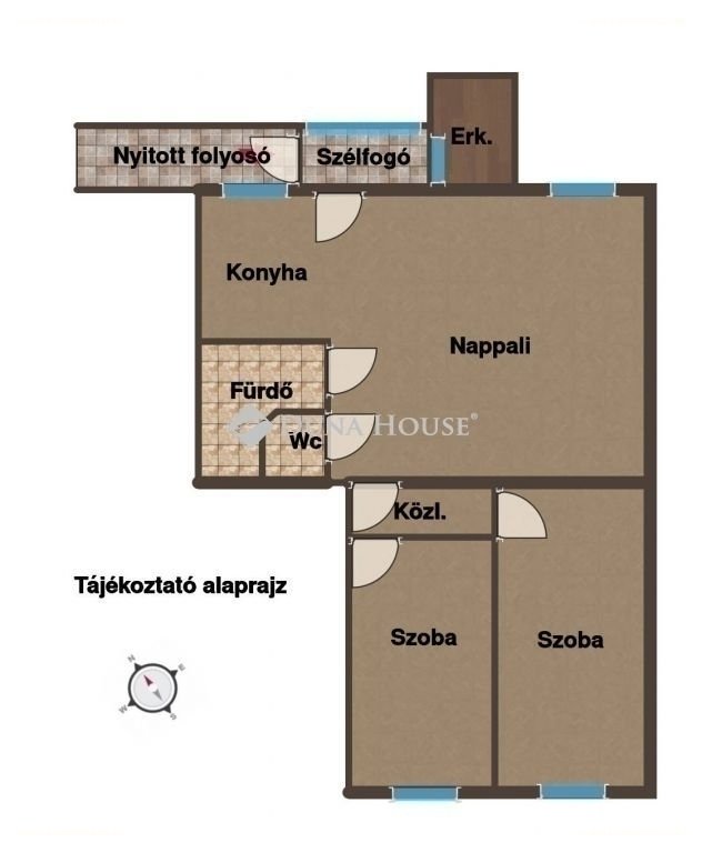 3 bed · 59m² · Lakás · 74.900.000 ft