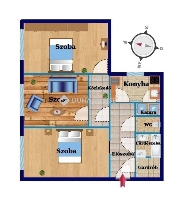Lakás · 3 hálószoba · 68 m² · 72.900.000 Ft
