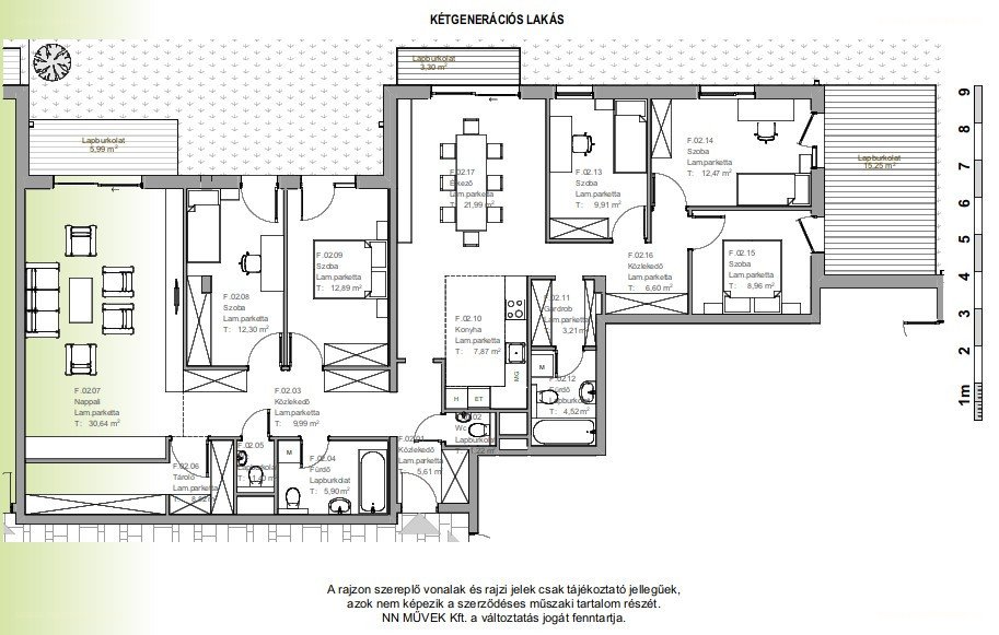 5 bed · 164m² · Lakás · 220.000.000 ft
