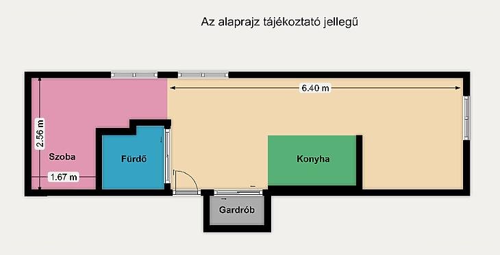 Lakás · 1 hálószoba · 25 m² · 54.990.000 Ft