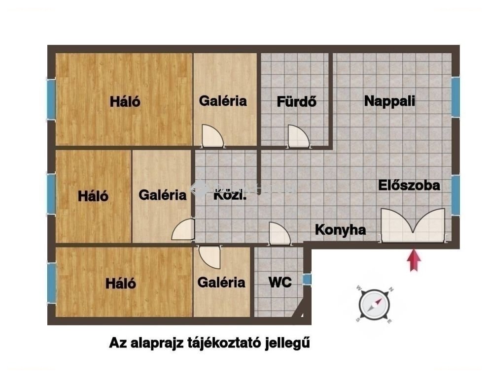 4 bed · 58m² · Lakás · 77.990.000 ft